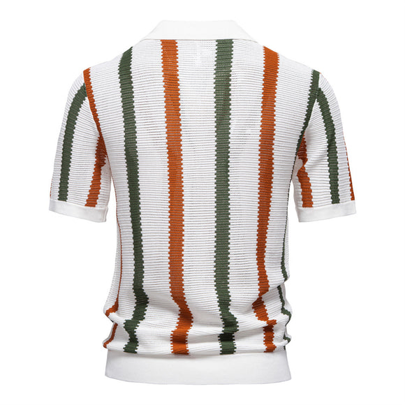 Polo Transpirable con Tejido Hueco para Hombre - Manga Corta Verano