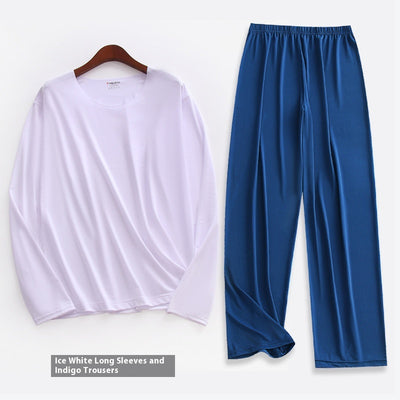 Pijama Hombre Manga Larga Corta Verano - Conjunto Ultradelgado Transpirable - Image 8