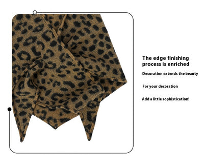 Chal Triangular Reversible con Estampado Leopardo - Colección Otoño Invierno - Image 14