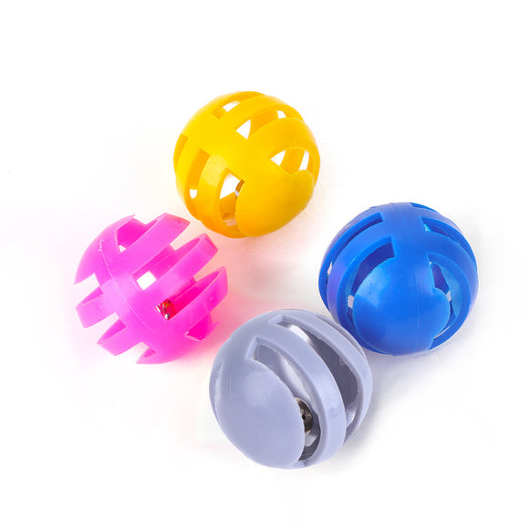 Juguete Interactivo para Gatos con Campana y Pelota de Plástico