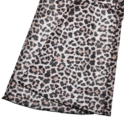 Pantalones Estampado Leopardo y Flores con Malla - Image 13