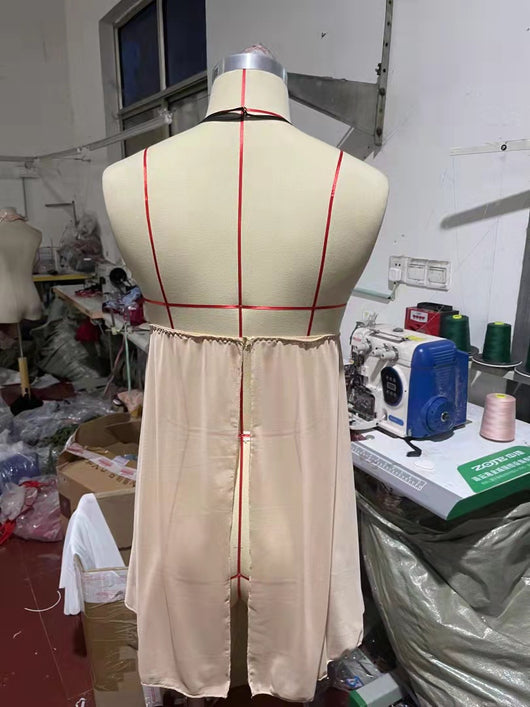 Pijama Corto Tentación Espalda Descubierta para Mujer - Image 13