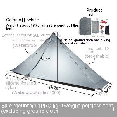 Carpa de Camping Impermeable sin Varillas - Image 5