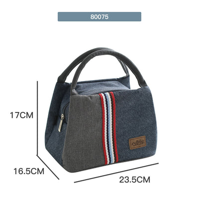 Bolsa Térmica Portátil Redonda para Almuerzo de Oficina - Image 11