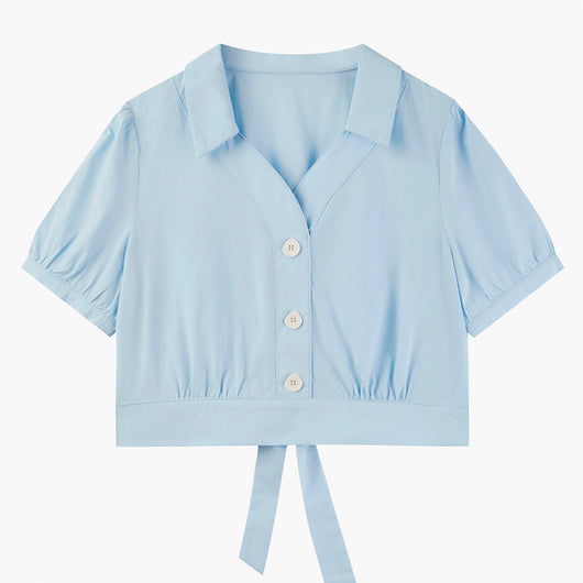 Polo Corta Mujer Diseño Sofisticado - Image 12