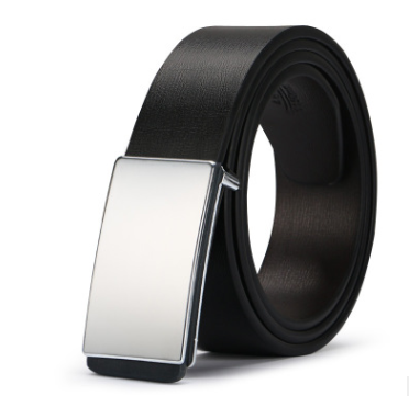 Cinturón de Cuero PU para Hombre con Hebilla Placa Moderna - Estilo Coreano Casual - Image 4