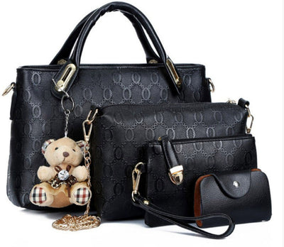 Juego de 4 Bolsas de Moda Coreana con Diseño en Relieve para Mujer - Image 14