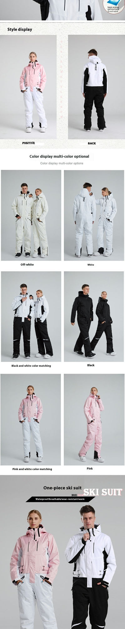 Traje de Esquí Impermeable para Parejas - Térmico y Resistente - Image 17