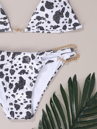 Traje de Baño Estampado Vaca Europeo Americano - Image 18