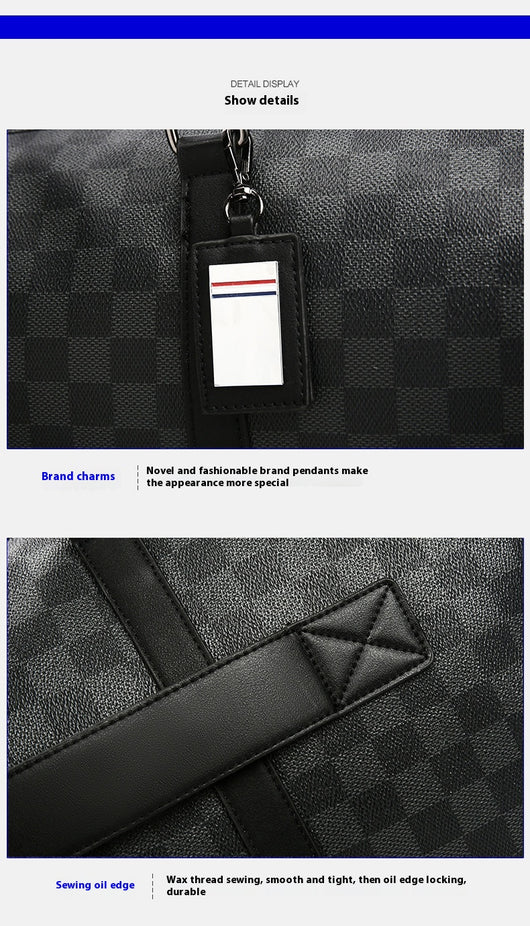 Bolso Bandolera Cuadros Coreano de Gran Capacidad para Viajes - Image 35