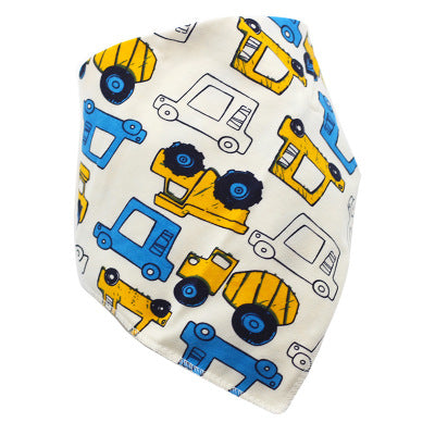 Baberos Impermeables Triangulares de Algodón con Diseños Infantiles - Image 40