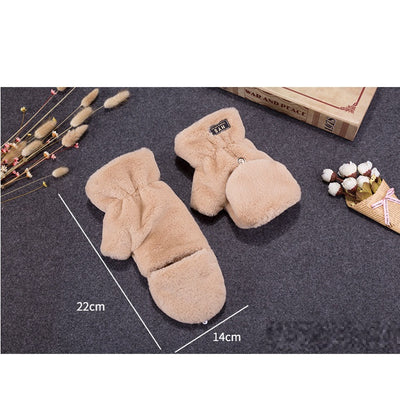 Guantes Mitones Cálidos Estilo Coreano para Parejas - Medio Dedo Acolchado - Image 10