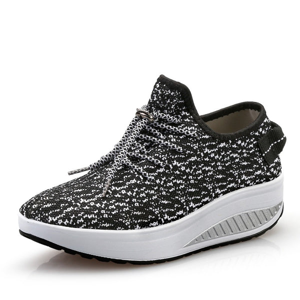 Zapatos Deportivos Tejidos con Suela Gruesa - Comodidad y Estilo - Image 18
