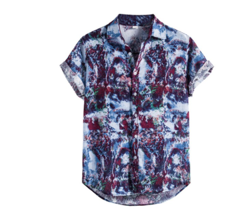 Camisa Casual de Manga Corta para Hombre - Cuello Solapa Estilo Moderno
