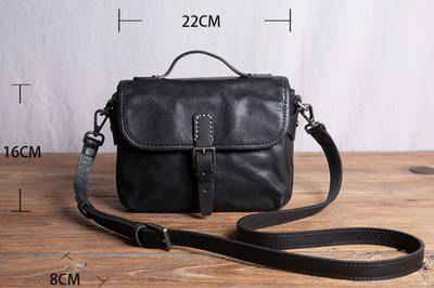 Bolso de Cuero Genuino Retro para Hombre - Artesanal - Image 6