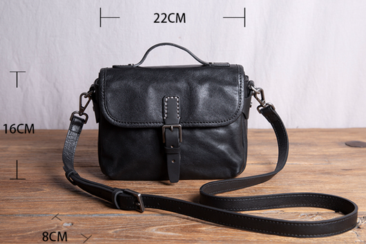 Bolso de Cuero Genuino Retro para Hombre - Artesanal - Image 6