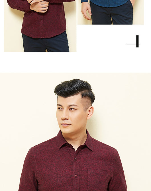 Camisa Ejecutiva Manga Larga Color Sólido con Bolsillo - Image 16