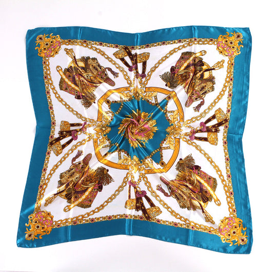 Pañuelo Floral de Seda Artificial 90cm - Primavera y Otoño - Image 13