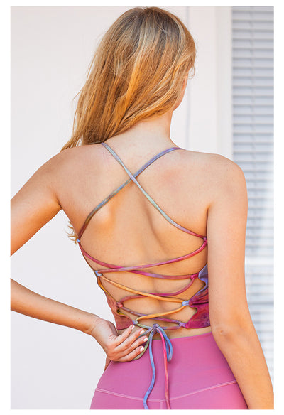Camiseta Deportiva Tie Dye para Mujer con Soporte Fitness - Image 9