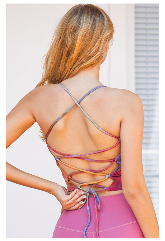 Camiseta Deportiva Tie Dye para Mujer con Soporte Fitness - Image 9
