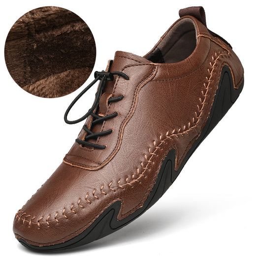 Zapatos de Cuero con Forro Polar para Invierno - Cierre Elástico Ajustable - Image 9