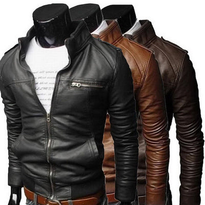 Chaqueta de Cuero Premium para Hombre - Otoño e Invierno - Image 13