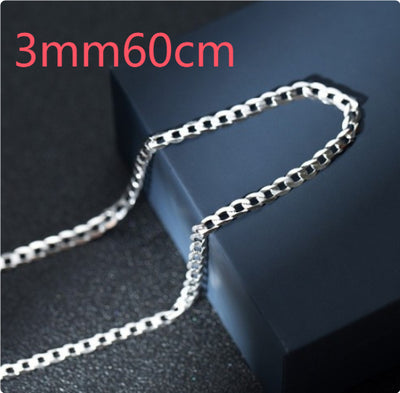 Cadena Cubana de Plata Esterlina S925 para Hombre - Collar Dominante de Clavícula - Image 16
