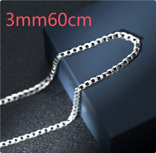 Cadena Cubana de Plata Esterlina S925 para Hombre - Collar Dominante de Clavícula - Image 16