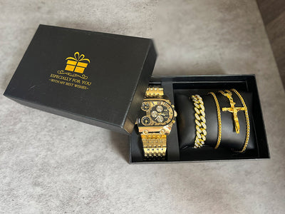 Reloj de Hombre Multihuso con Esfera Grande Luminosa y Correa de Acero Inoxidable - Image 20