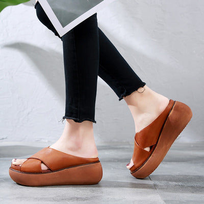 Sandalias Plataforma Mujer Talla Grande - Cuña Cómoda Punta Abierta - Image 5