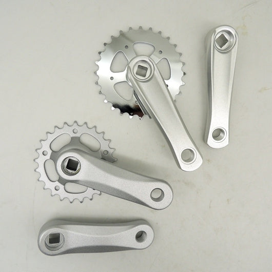 Biela de Aluminio para Bicicleta Infantil con Piñón Integrado