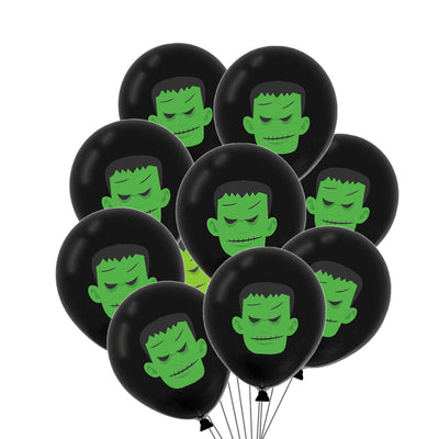 Juego de 10 Globos de Látex con Diseños de Halloween - Image 18
