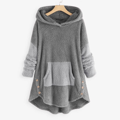 Suéter Acolchado Doble Faz con Capucha - Manga Larga Estilo Europeo - Image 8