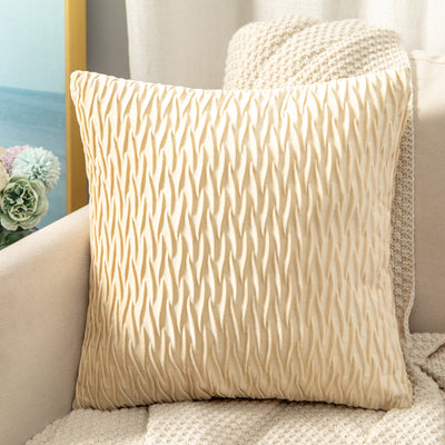 Funda de Almohada Terciopelo Plisada Premium para Sofá y Cabecera - Image 32