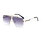 Gafas de Sol Cuadradas sin Marco para Hombre