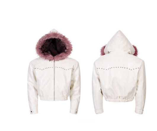 Chaqueta Acolchada con Capucha de Pelaje Sintético para Hombre - Image 12