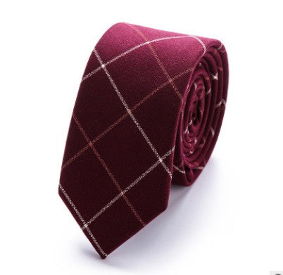 Corbata Estrecha de Algodón Estilo Chino para Hombre Moderno