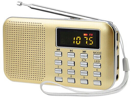 Mini Radio Portátil L218 con Reproductor MP3 - Sonido Claro y Fácil de Usar