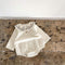 Romper de Pana con Cuello Bordado y Mangas Largas