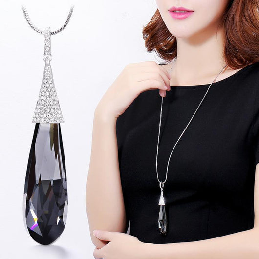 Cadena de Suéter de Cristal Elegante Multiuso