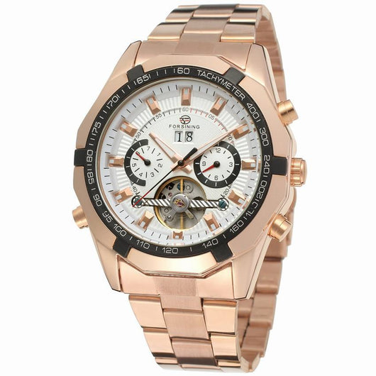 Reloj Mecánico Automático Tourbillon Acero Inoxidable Fondo Transparente Sumergible - Image 6