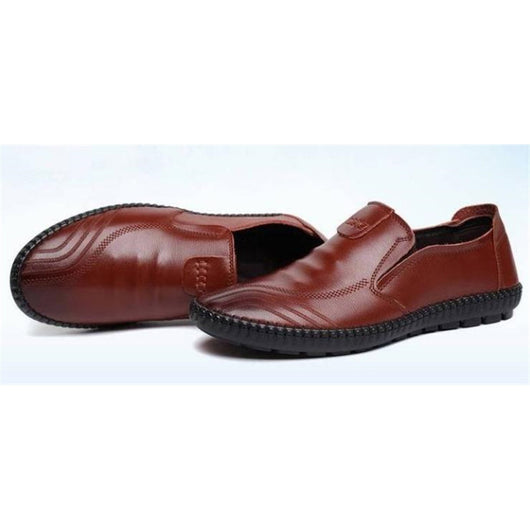 Zapatos Casuales de Cuero PU sin Cordones para Hombre - Image 2