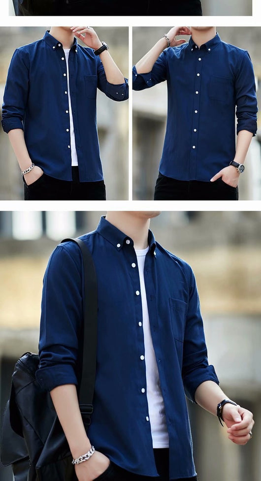 Camisa Casual Slim Fit de Tela Oxford para Hombre - Image 14