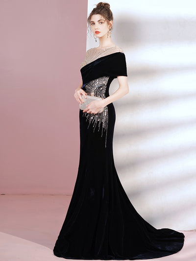 Vestido de Noche Elegante con Cola Sirena - Image 6