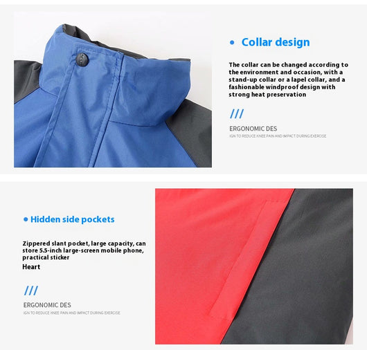Chaqueta Impermeable Térmica Unisex con Forro Polar para Invierno - Image 6