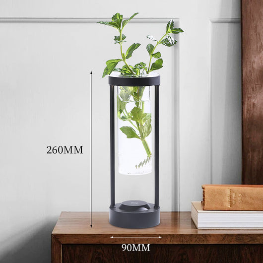 Lámpara de Mesa de Aluminio Transparente con Luz Ambiental - Image 4