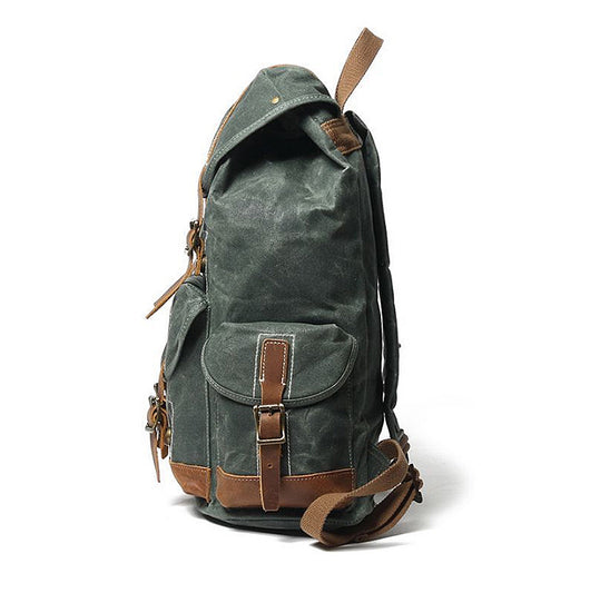 Mochila de Lona Resistente para Viajes y Montaña - Unisex - Image 4
