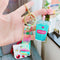 Creative Oiled Pearl Milk Tea Keychain Decompression Toy Azul