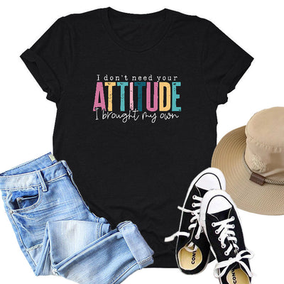 Playera de Algodón Estampada para Mujer Manga Corta - Image 13