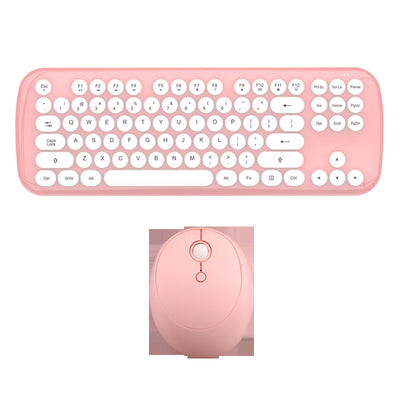 Set Teclado y Ratón Inalámbrico Retro para Niñas - Image 2
